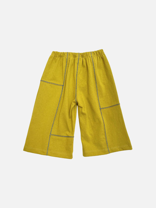 Topstitch Baby Pant in Chartreuse