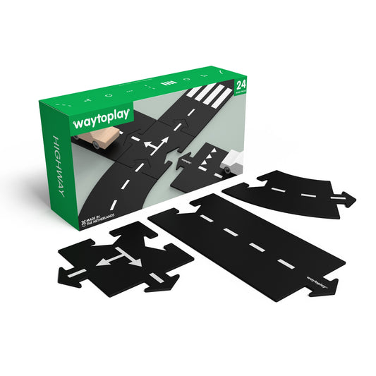 WaytoPlay Large Flexible Toy Road Set - Highway