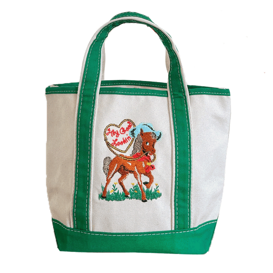 Hey Good Lookin Mini Canvas Tote Bag