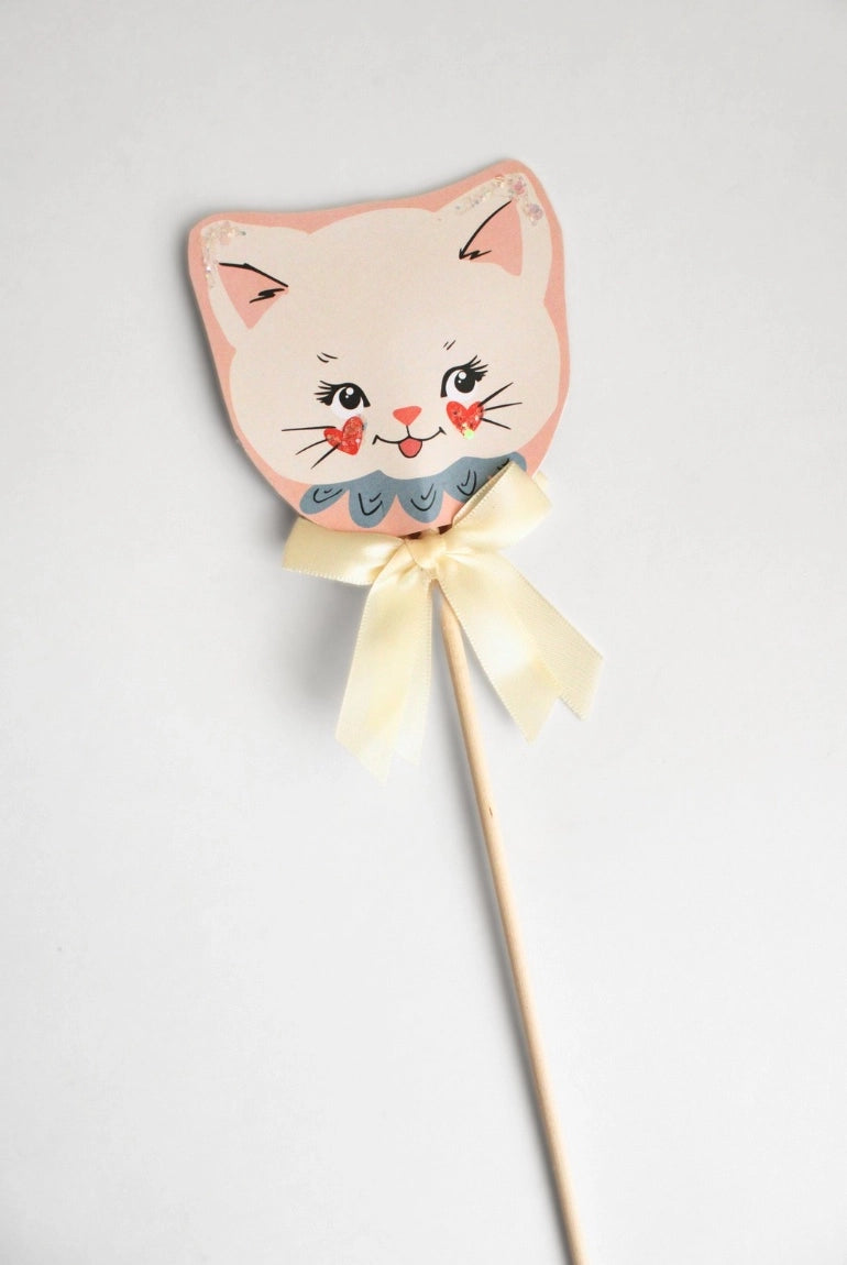 Clementine Kitty Cat Handmade Glitter Party Wand