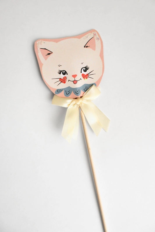 Clementine Kitty Cat Handmade Glitter Party Wand