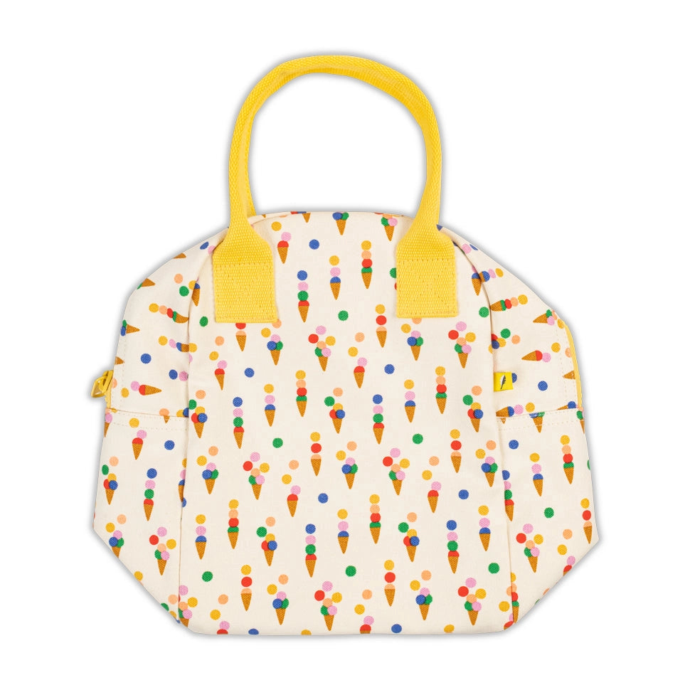 Zipper Lunch Bag in Summer Cones