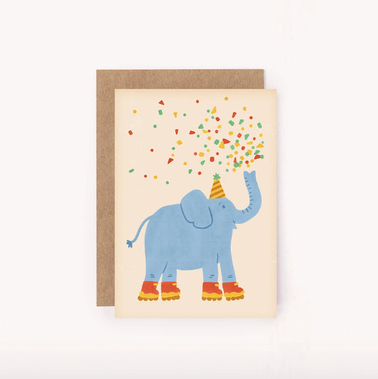Mini Elephant Birthday Card