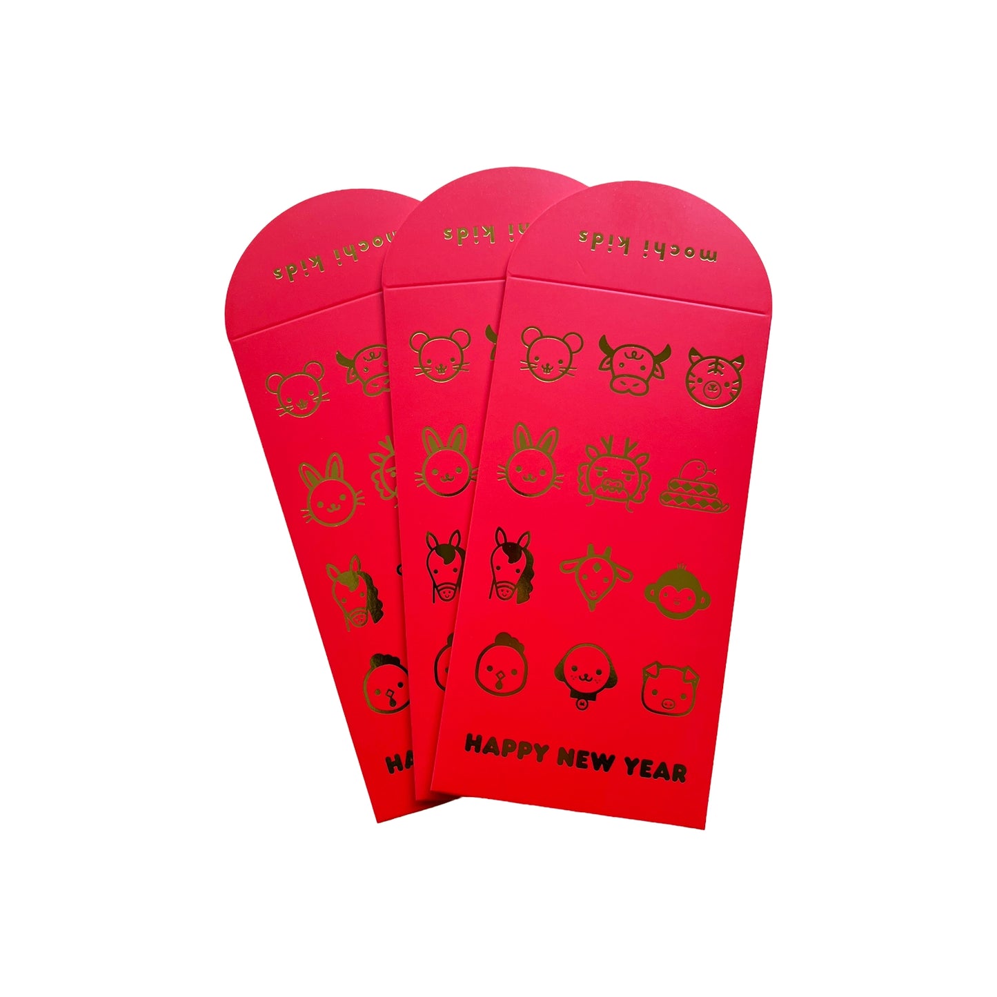 Zodiac Animals Lunar New Year Red Envelopes -Set of 3