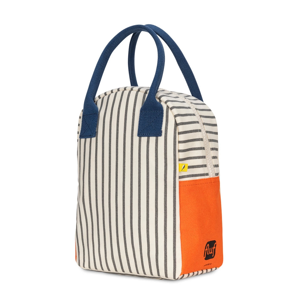 Zipper Lunch Bag in Nautical Pencil Stripe