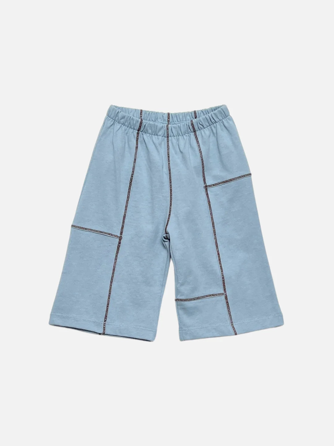 Topstitch Baby Pants in Light Blue
