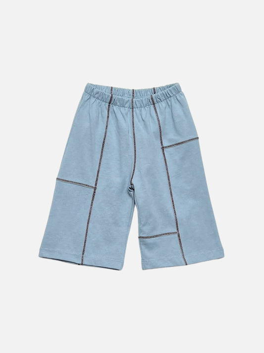 Topstitch Baby Pants in Light Blue