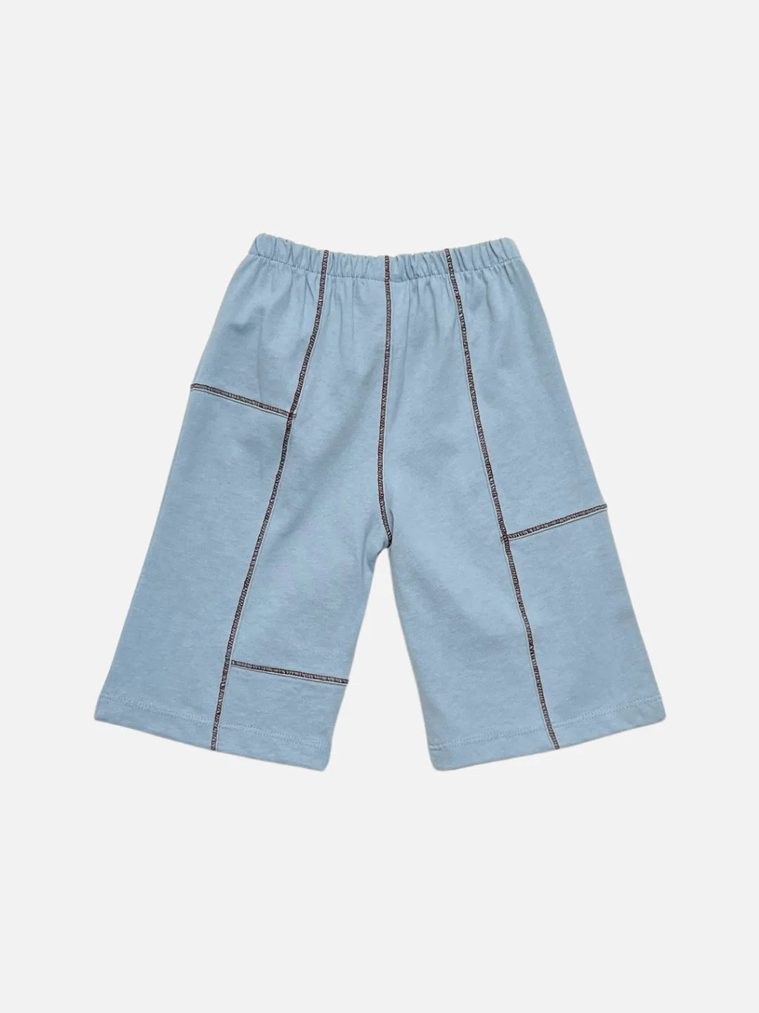 Topstitch Baby Pants in Light Blue
