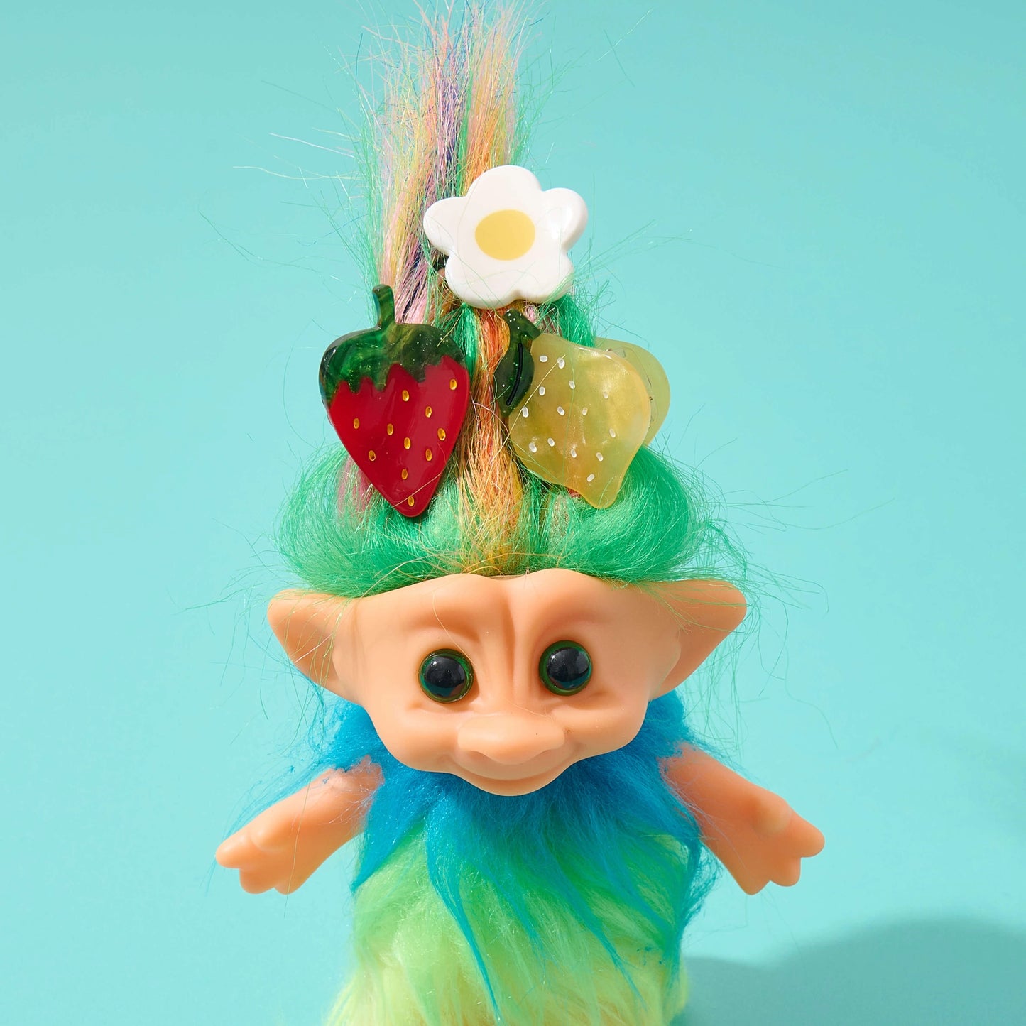 Micro Fruit & Flowers Hair Claw Clip Set