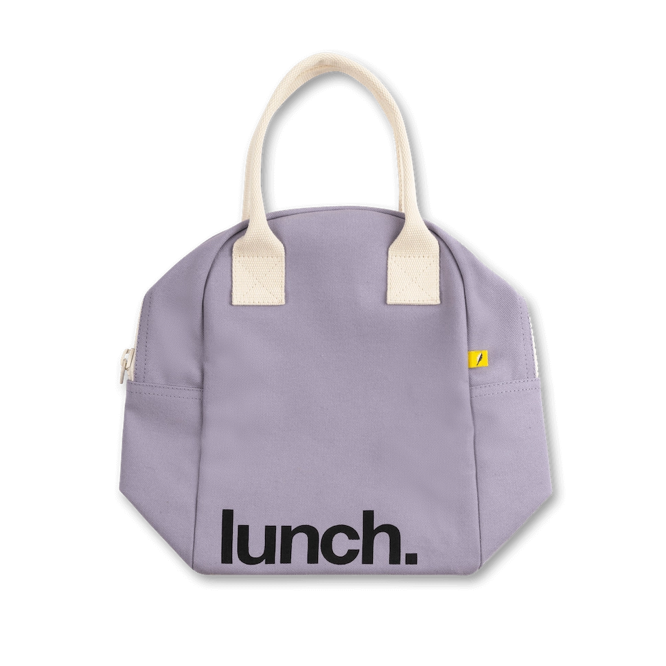 Zipper Lunch Bag "Lunch Lavender" by Fluf