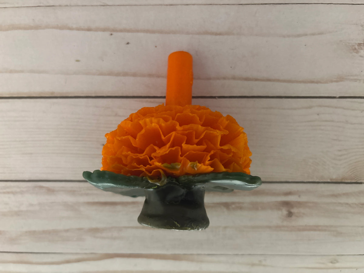 Orange Cempasuchil Oaxaca Marigold Candle