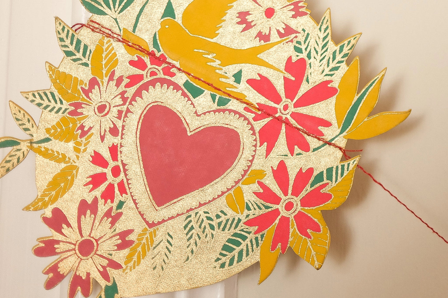 Hearts Sewn Garland by East End Press