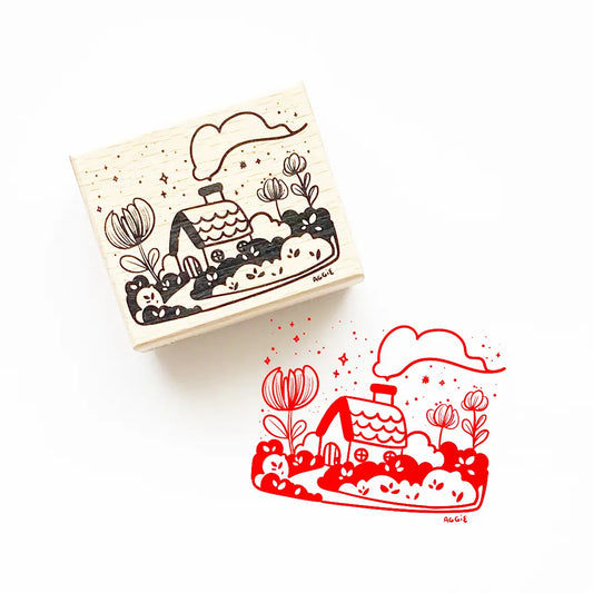 Little Red House Stamp by The Little Red House