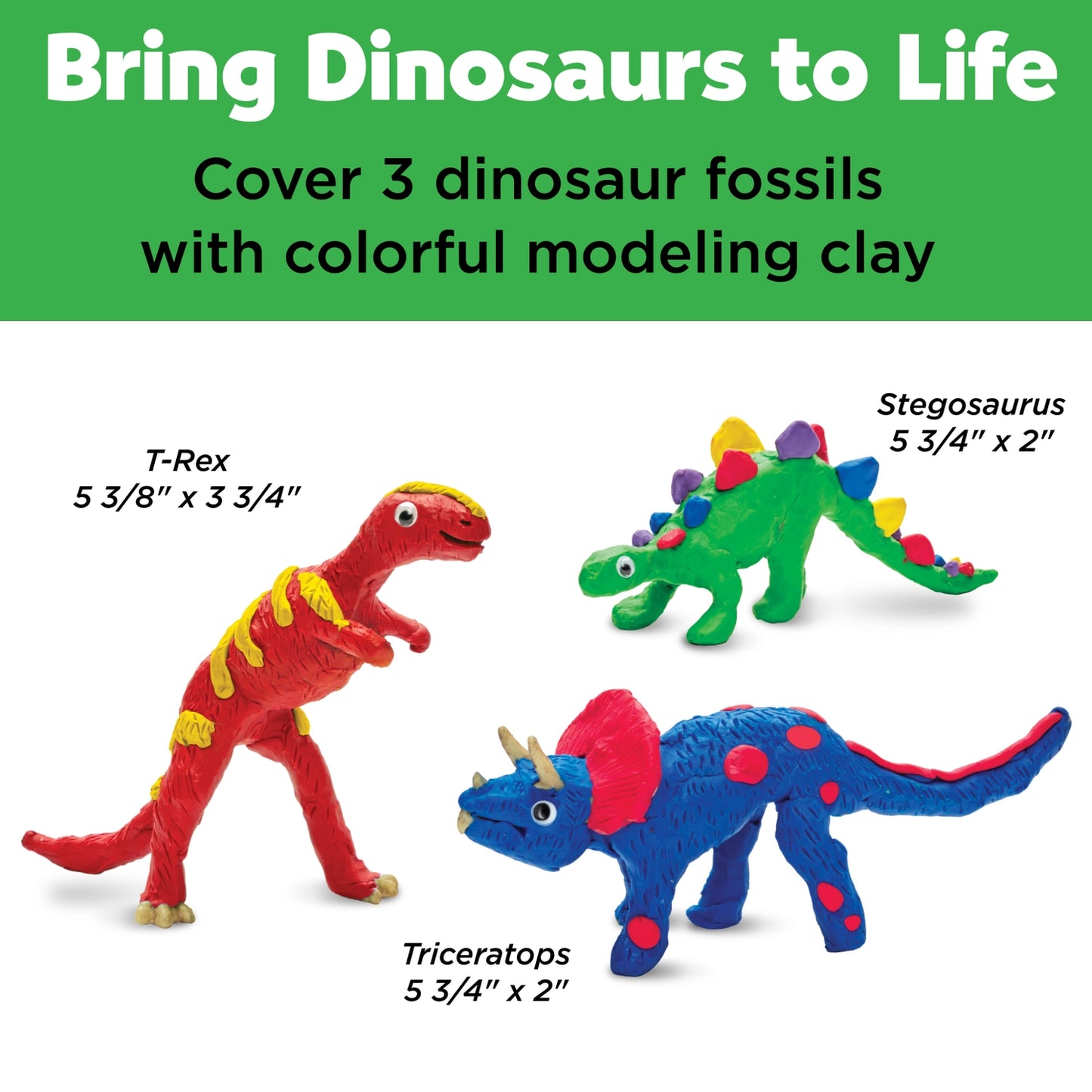 Create with Clay Dinosaurs: DIY Craft Kit