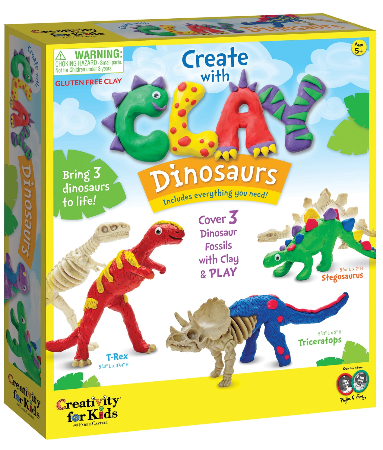 Create with Clay Dinosaurs: DIY Craft Kit