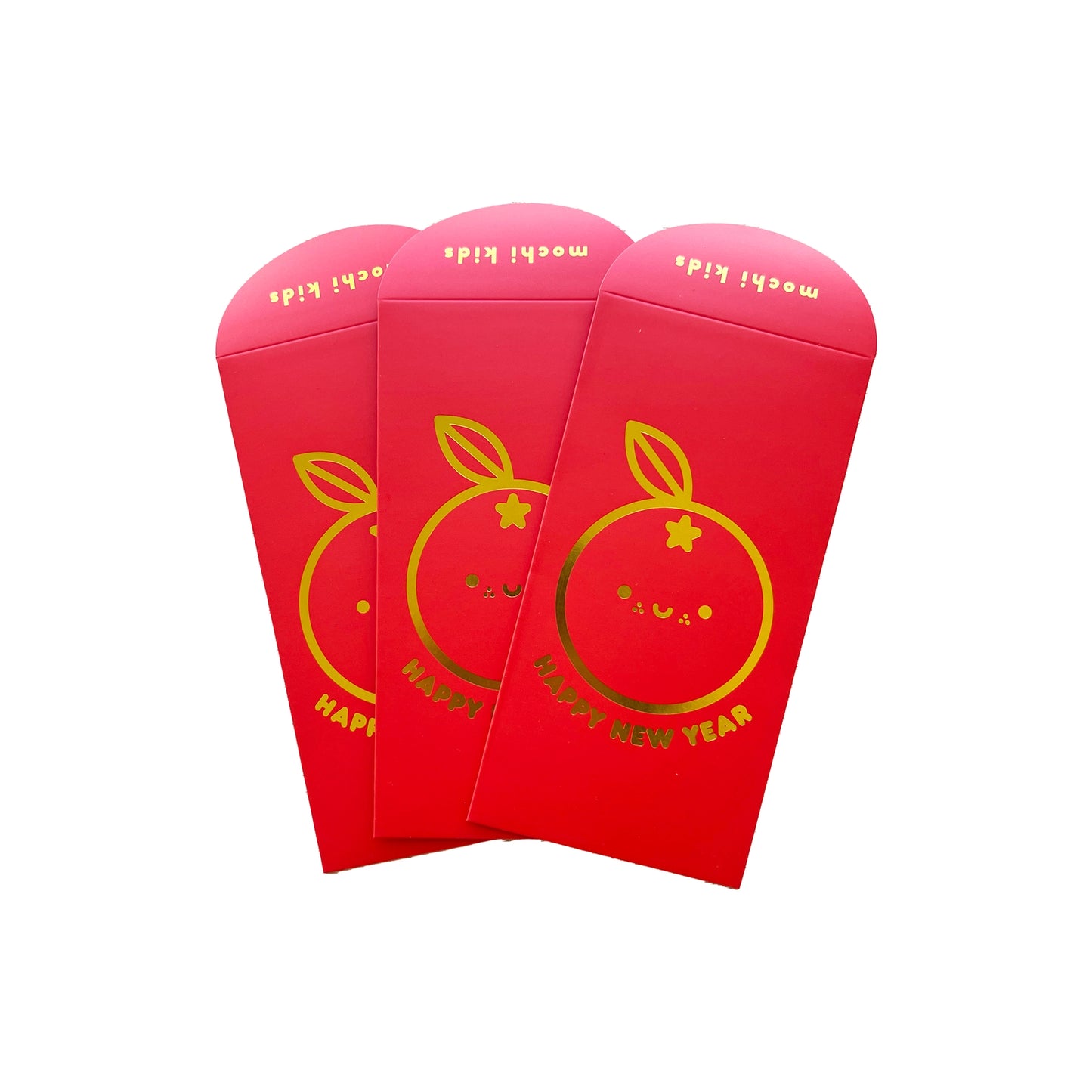 Orange Lunar New Year Red Envelopes -Set of 3