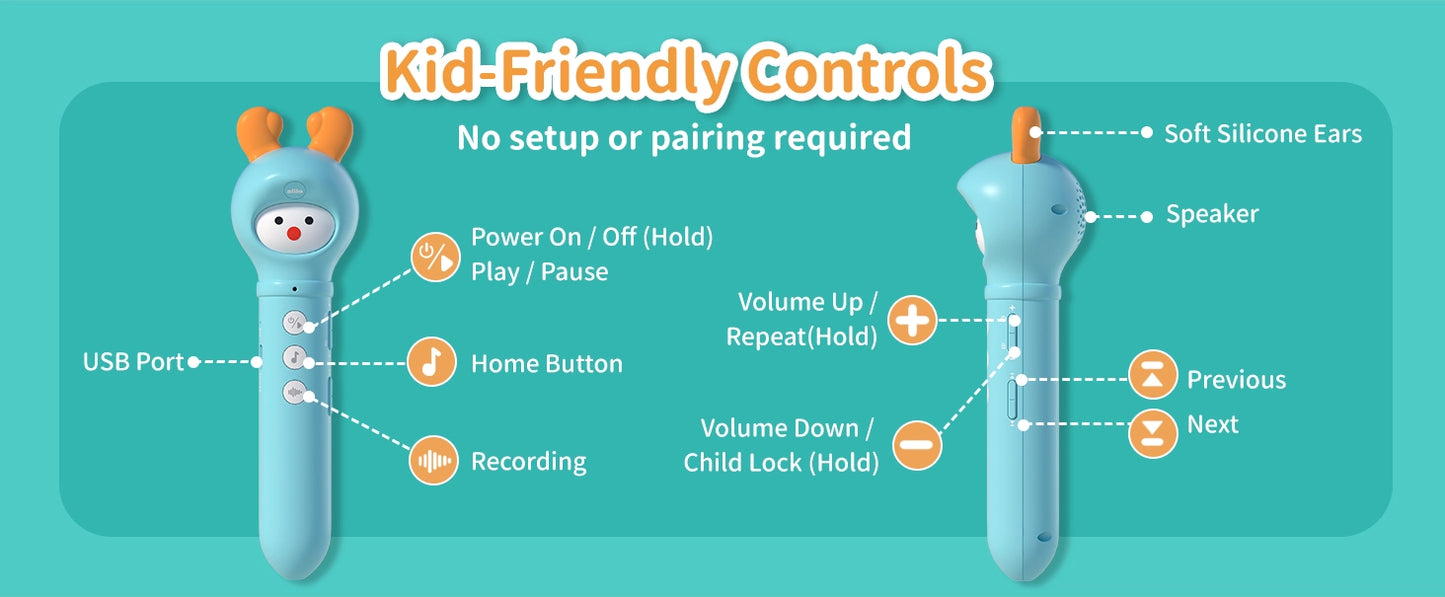 Touch & Talk Pen for Early Learning Fun w/ Music & Books