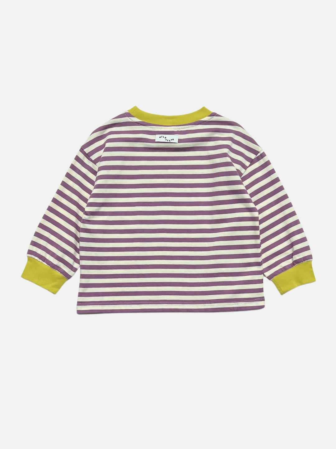 Striped Longsleeve in Purple & Ecru