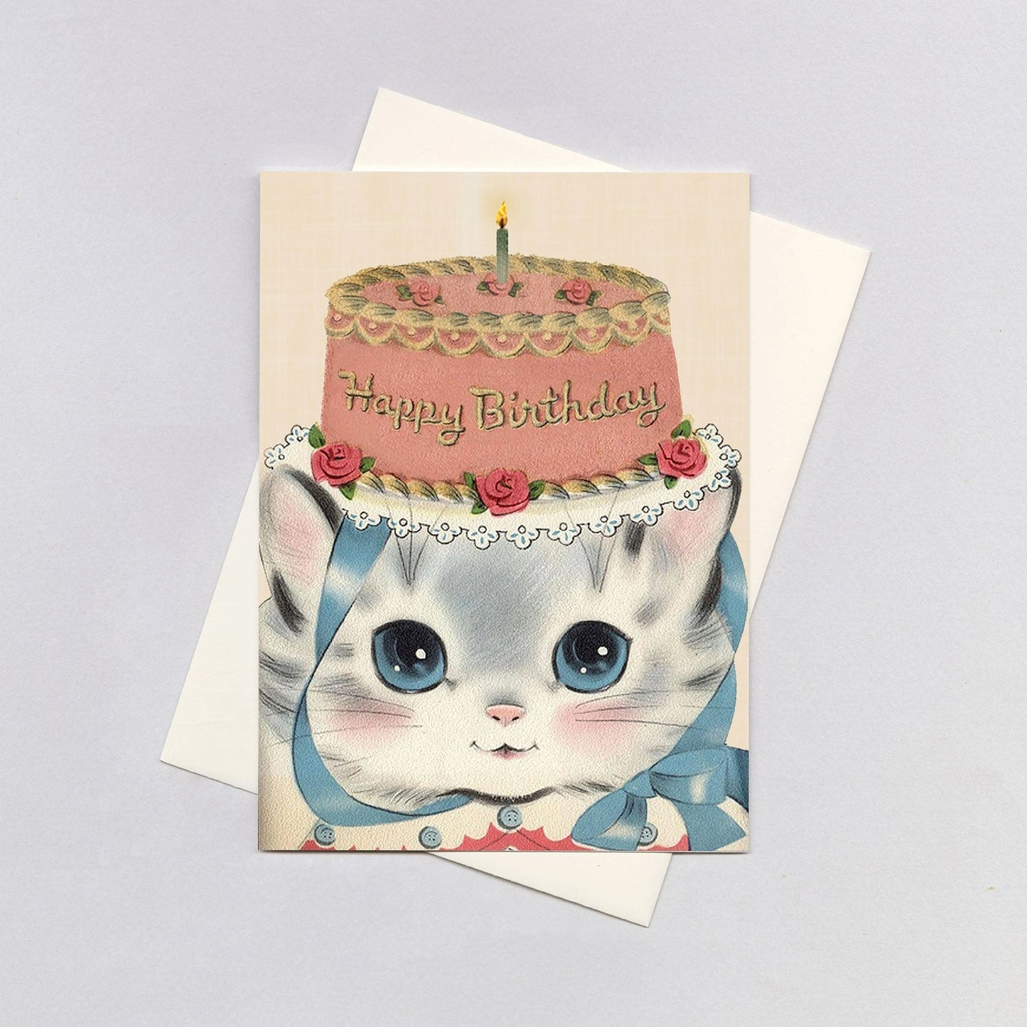 Birthday Hat Kitty Birthday Card
