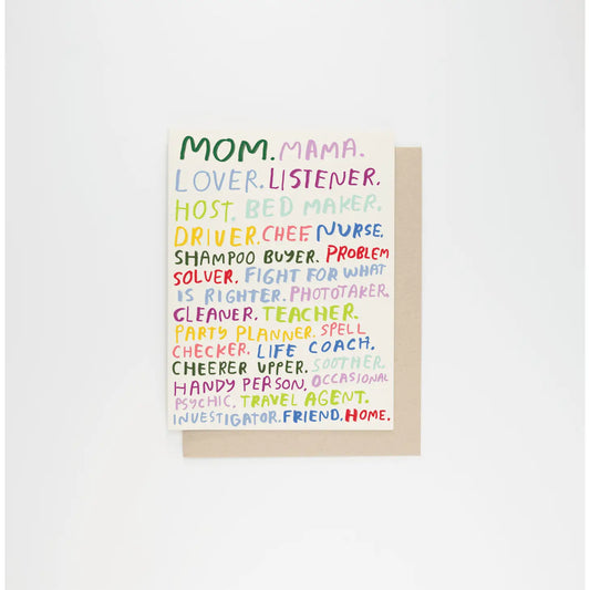 People I've Loved "Mom You're All That" Card