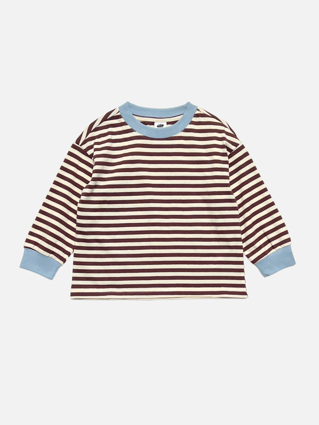 Stripe Longsleeve in Brown & Ecru