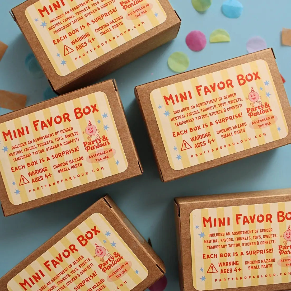 Fafor Mini Kids Mini Party Favor Box – Min'na