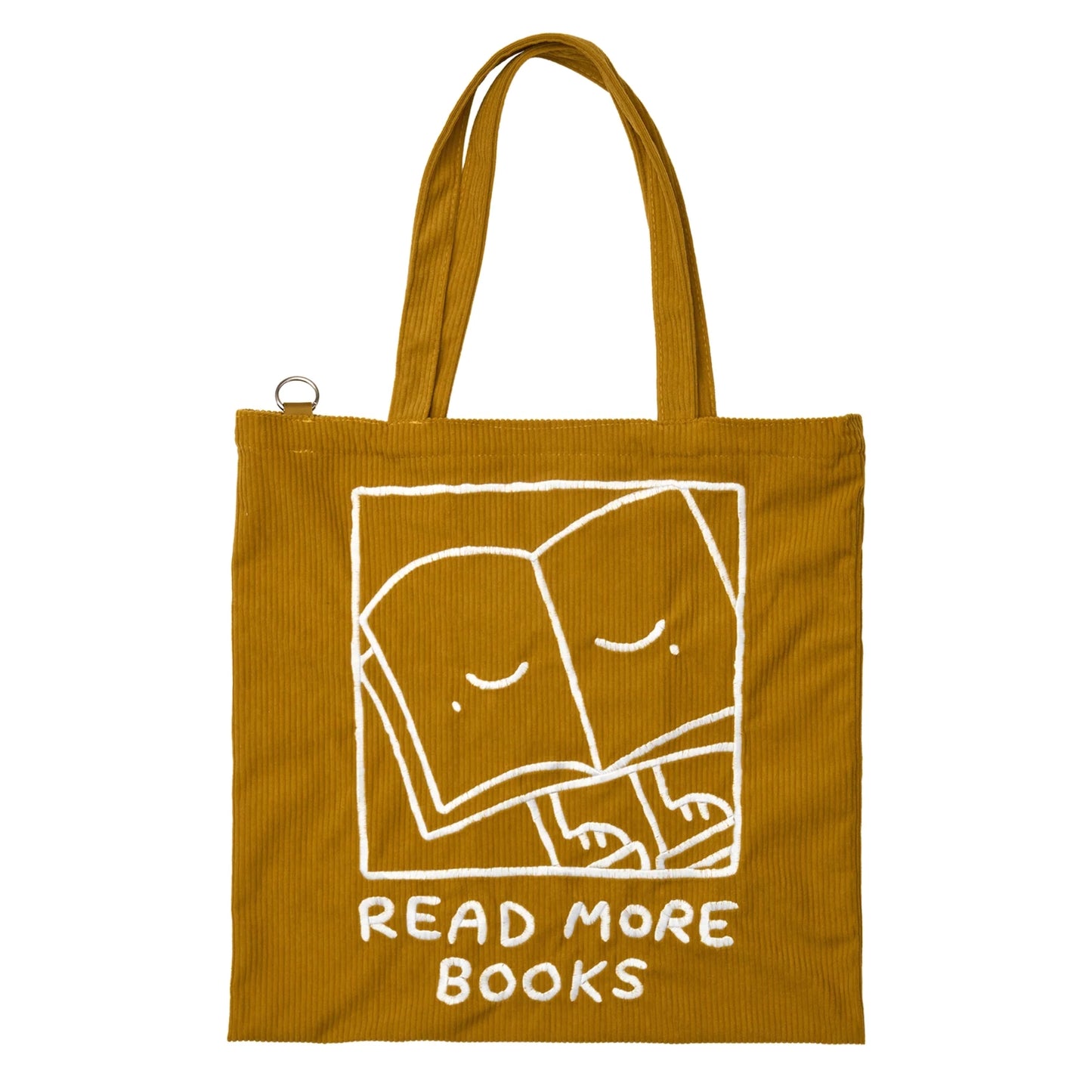 Read More Books Large Corduroy Square Tote