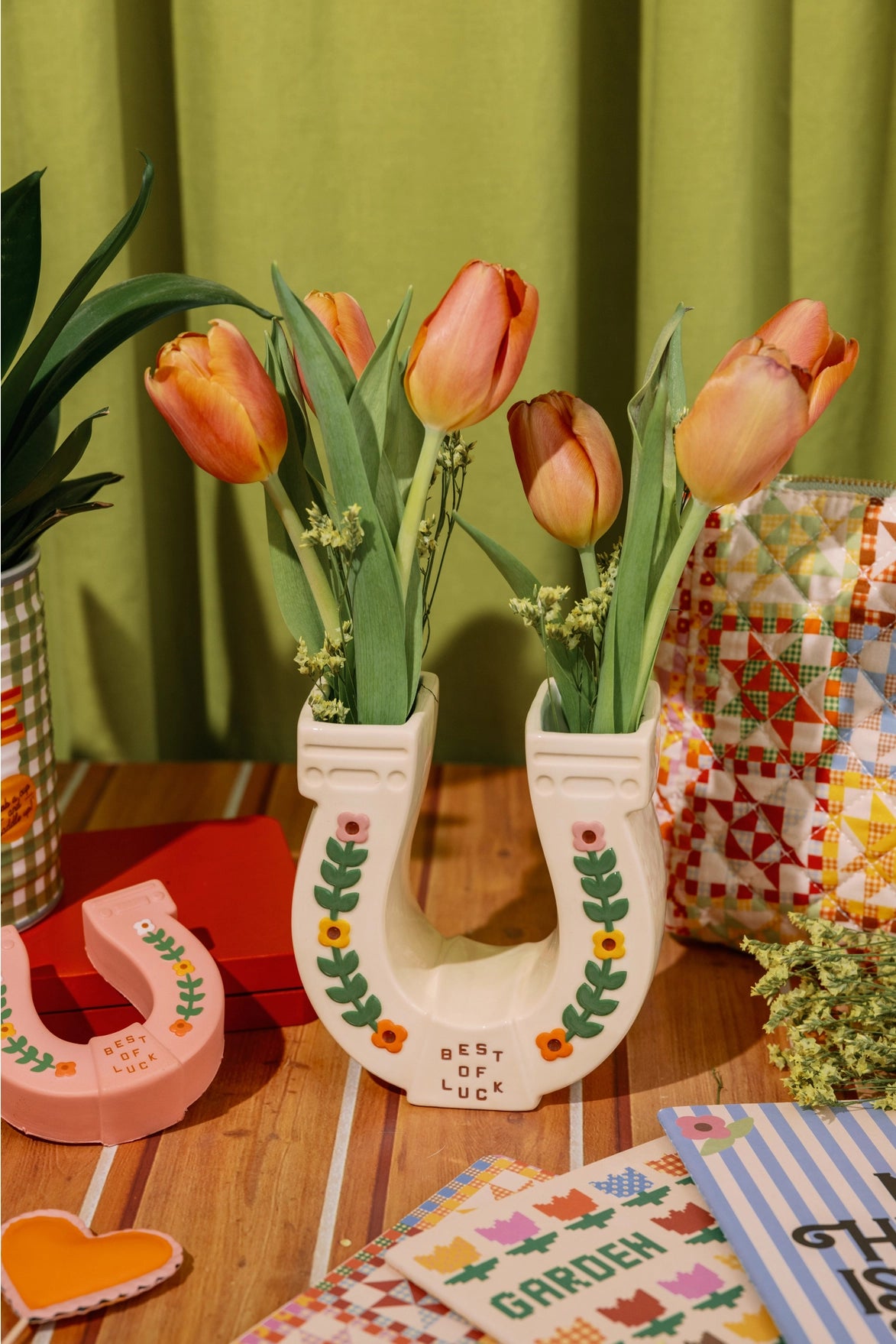 Horseshoe Ceramic Vase