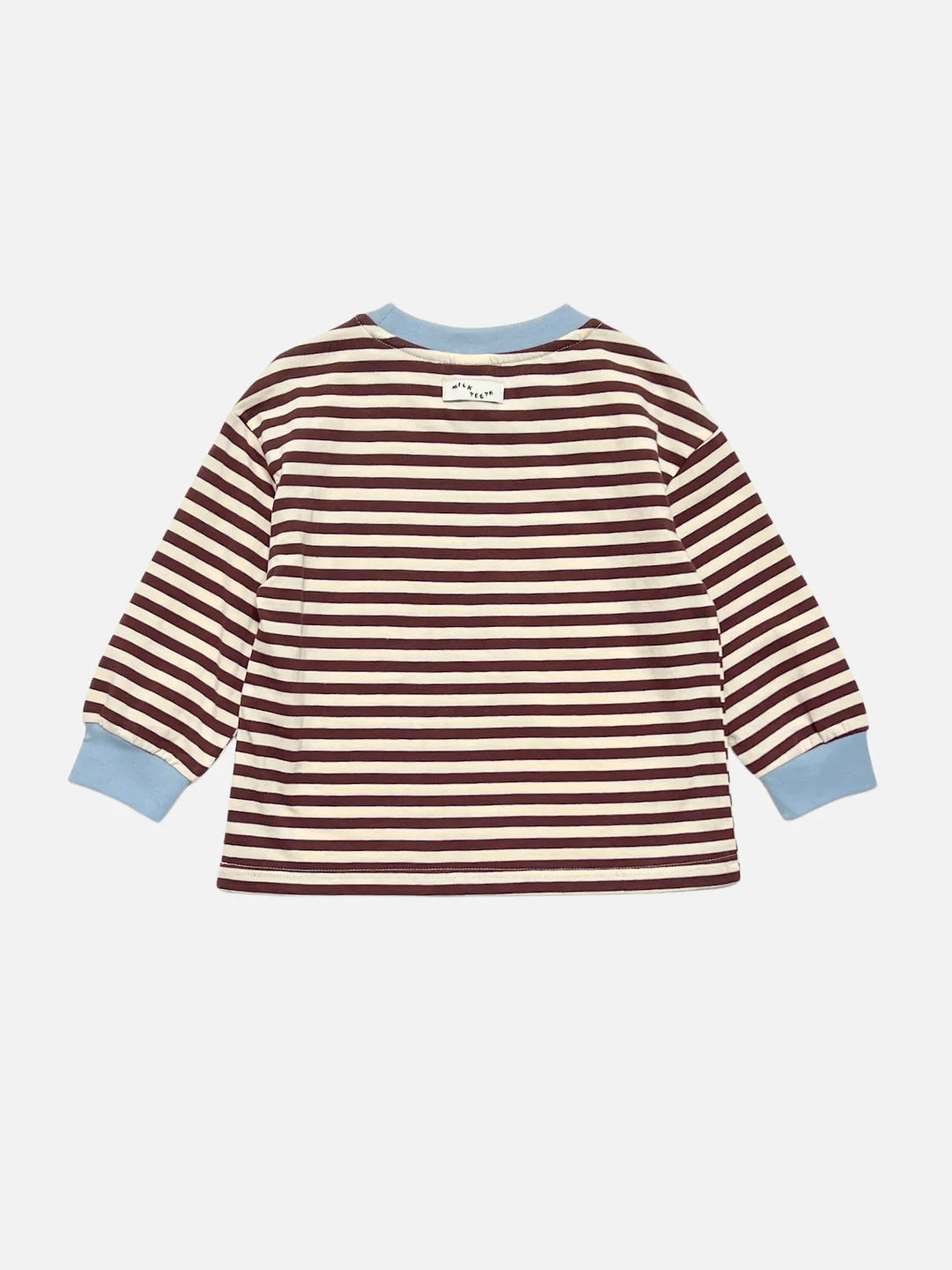 Stripe Longsleeve in Brown & Ecru