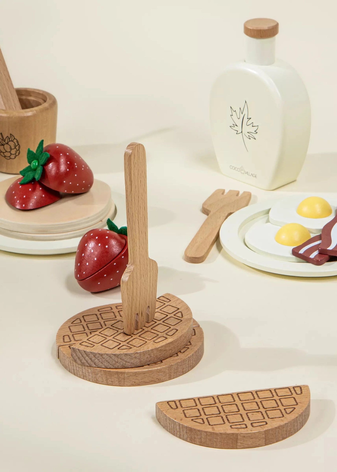 Wooden Brunch Set by Coco Village