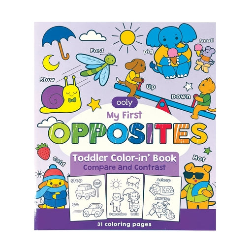Toddler Coloring Book -Opposites