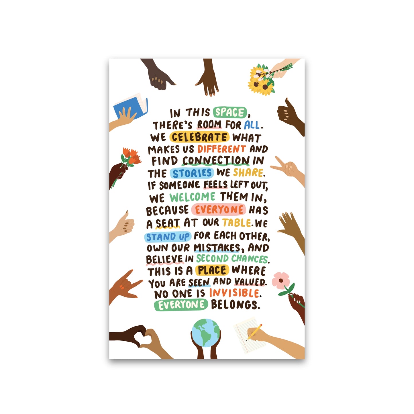 Room For All Manifesto 11x14 Poster
