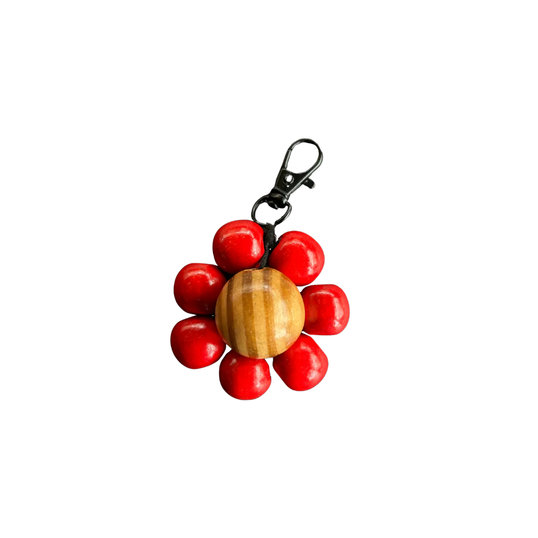 Beaded Flower Keychain by Karryokah- 7 options