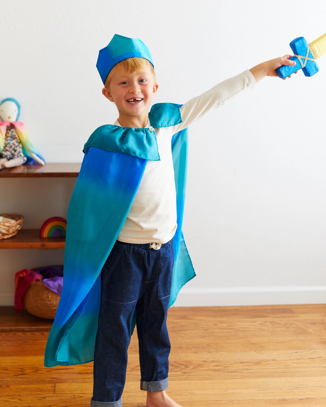 Sarah's Silks Blue Soft Sword