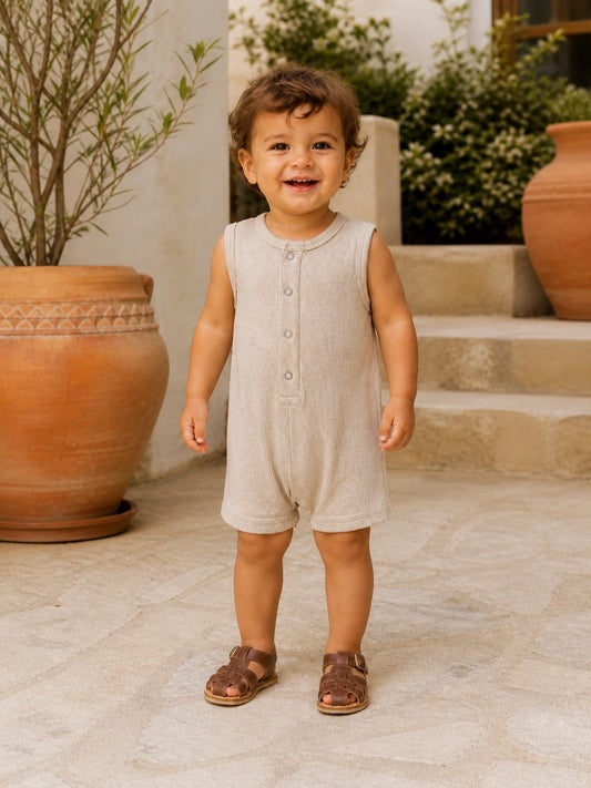 Tan Speckle/Ribbed Shortie