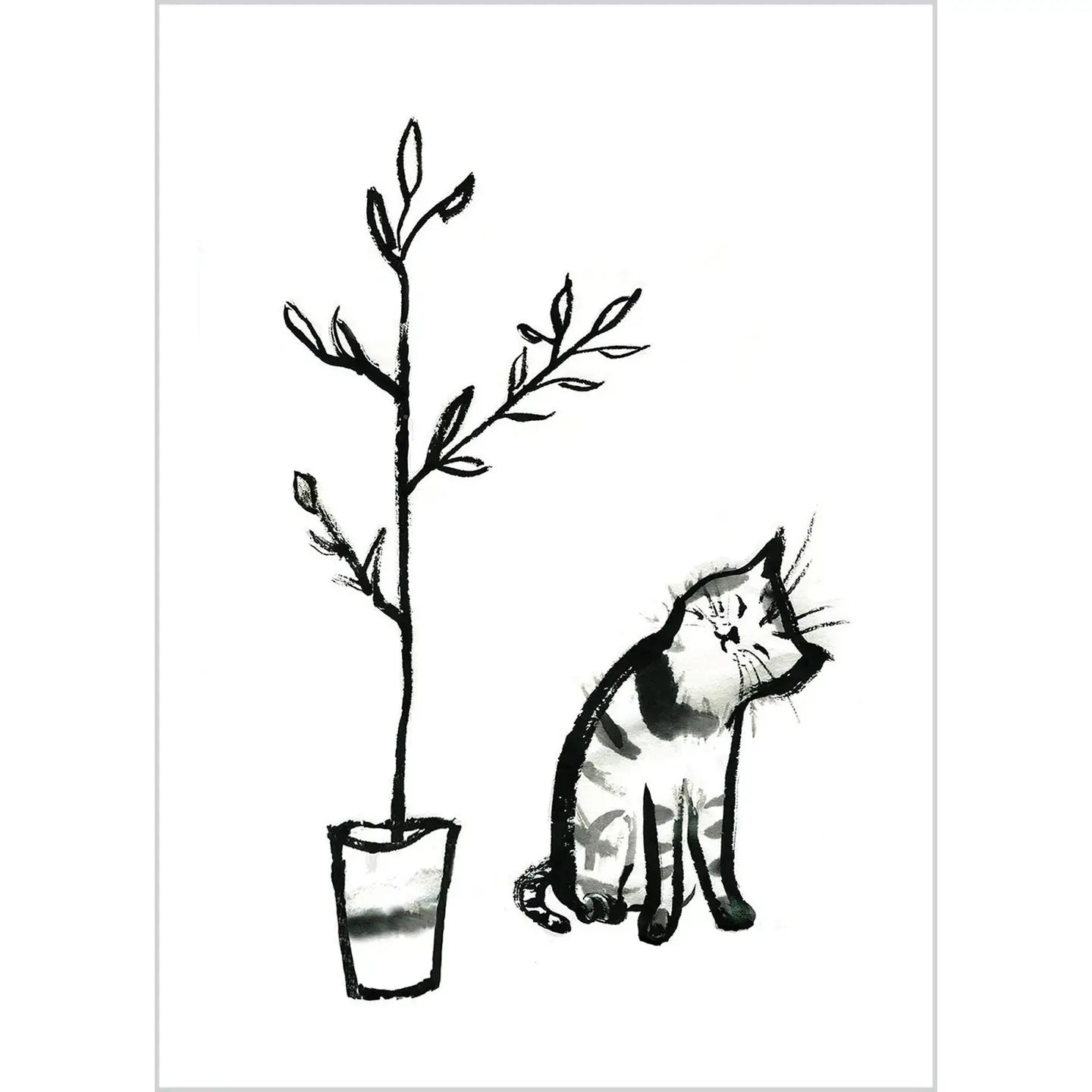 Cat Card: Plant