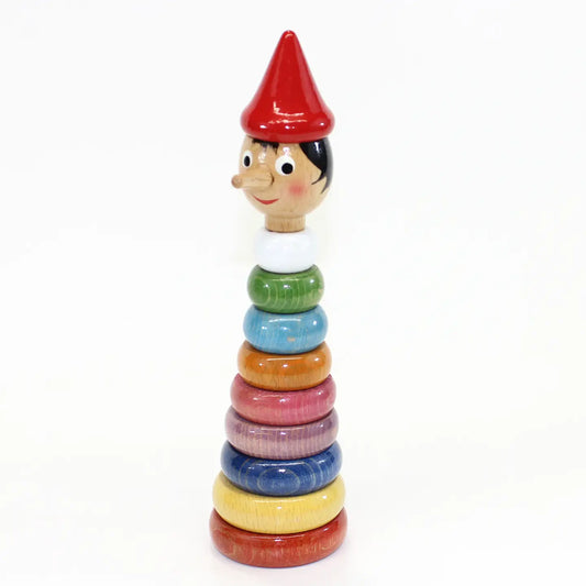 Wooden Pinocchio Pyramid Toy