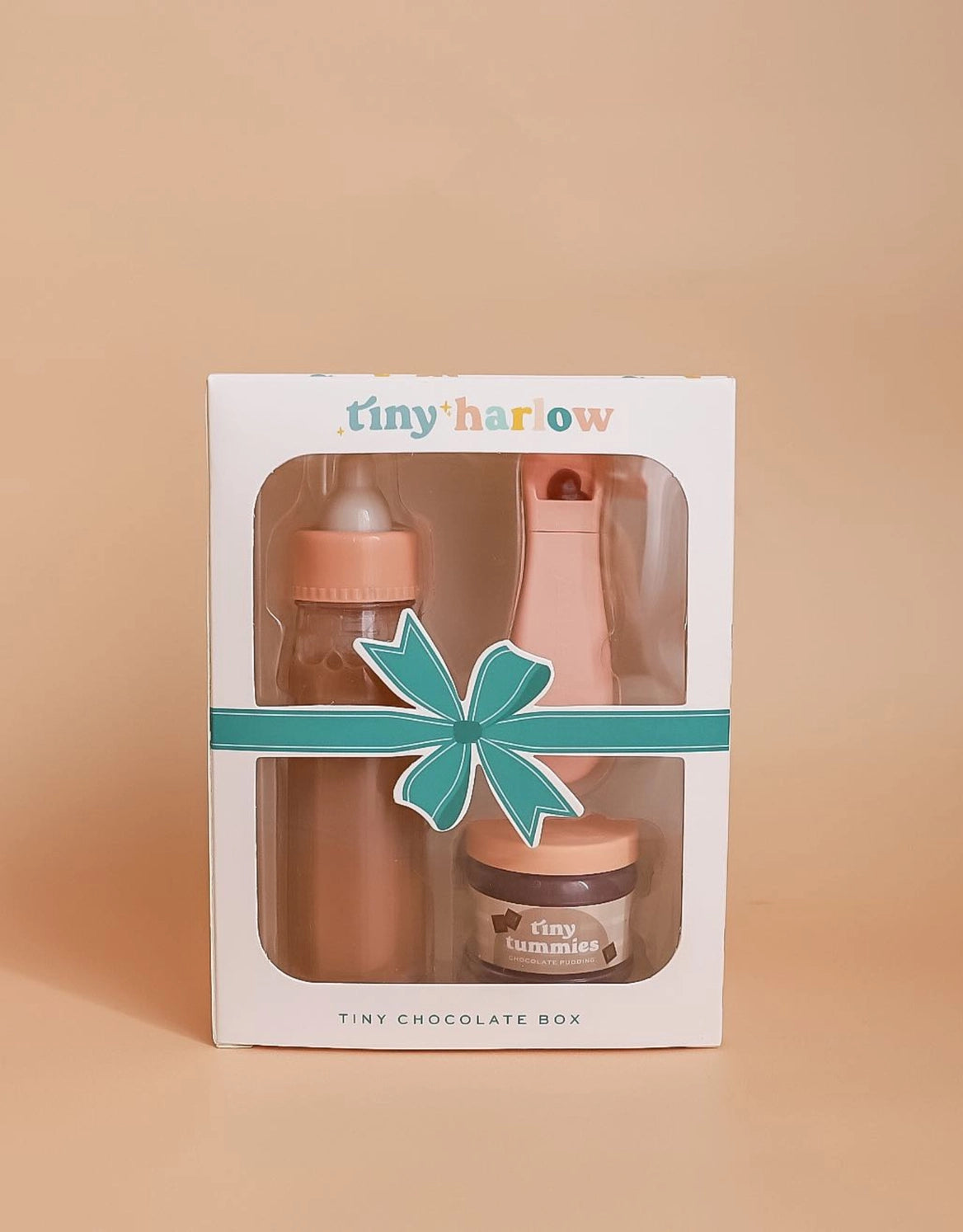 Tiny Tummies Puree & Milk Bottle Set (Chocolate) by Tiny Harlow