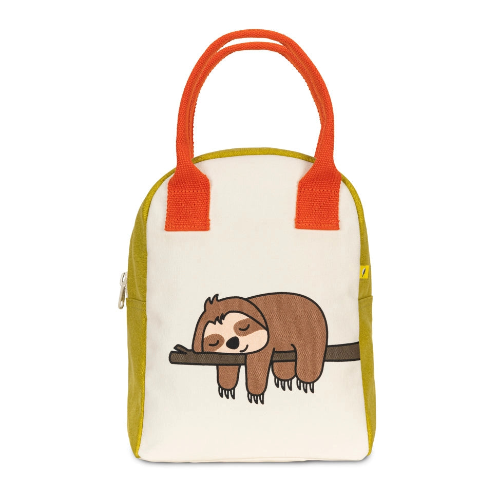 Zipper Lunch Bag in Sloth