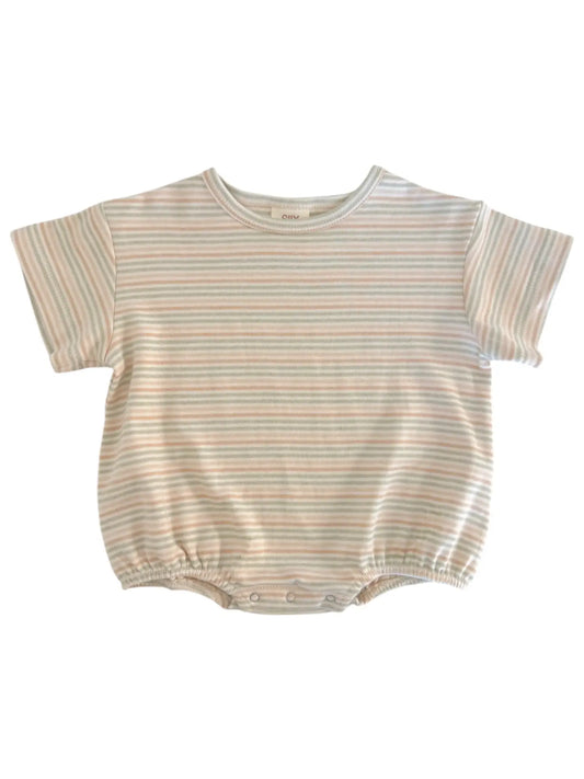 Multi-stripe/Organic T-shirt Bubble