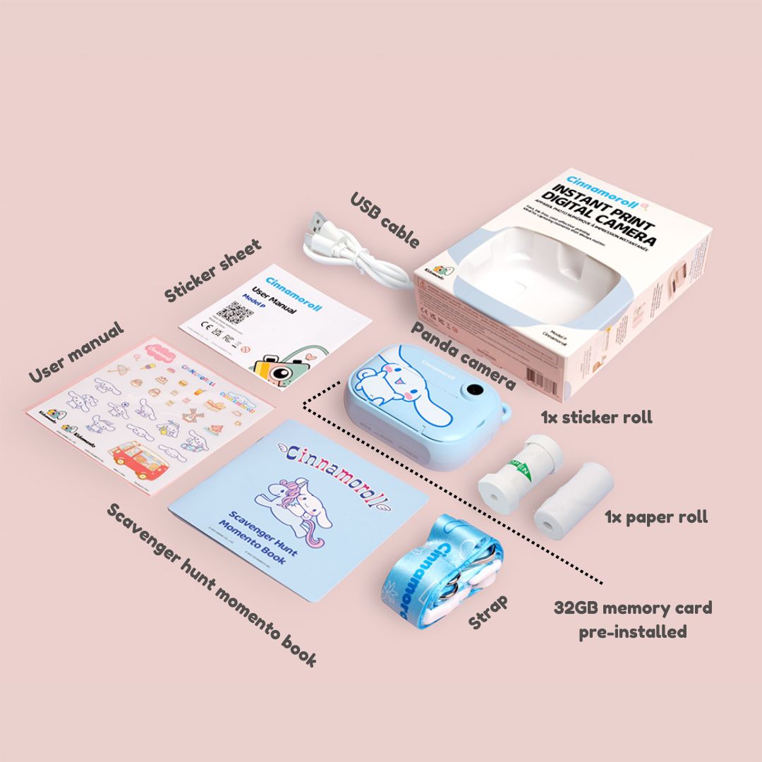 Cinnamonroll Print & Digital Camera - Model P