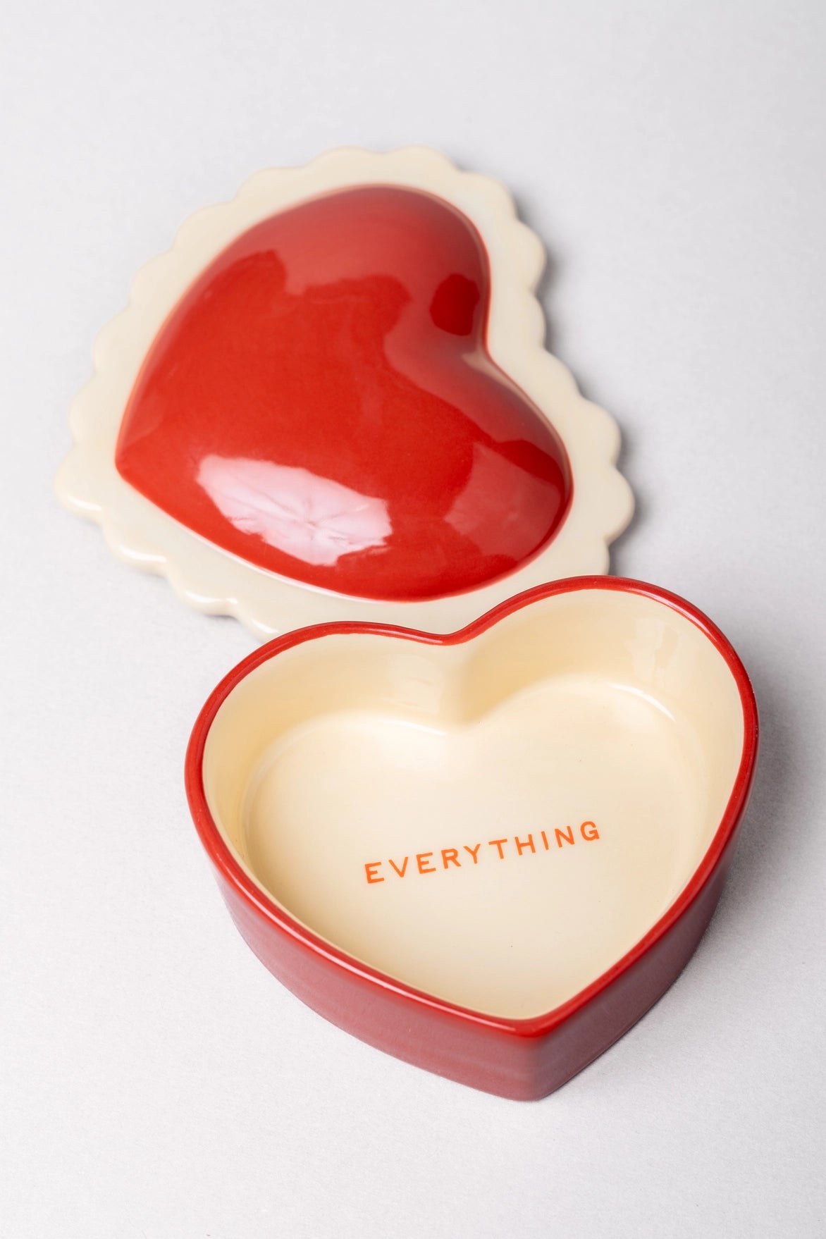 Heart Ceramic Trinket Box