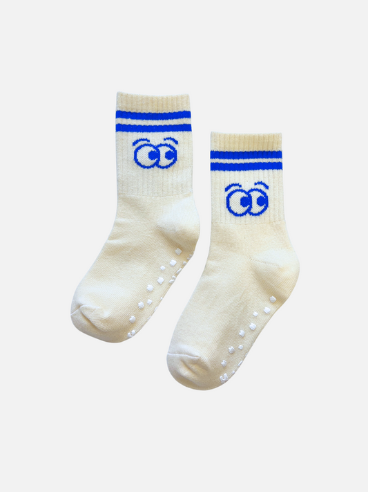 Ribbed Grip Sock - Eyeballs