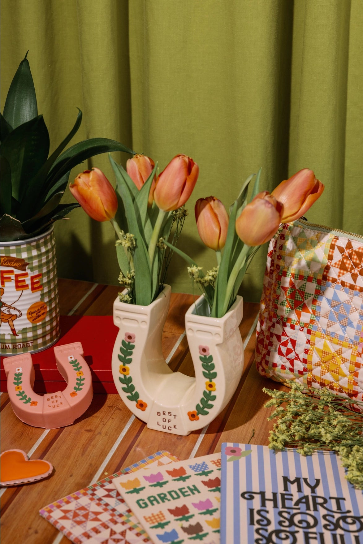 Horseshoe Ceramic Vase