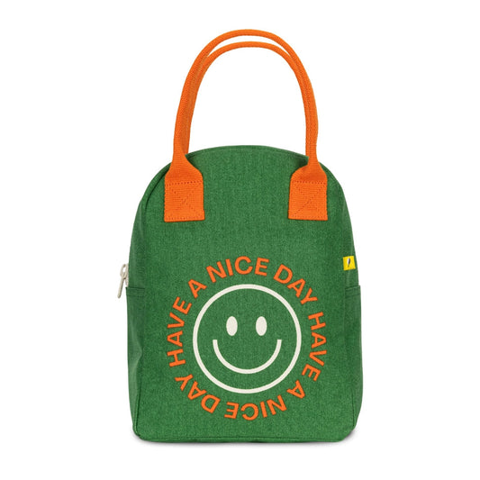 Zipper Lunch Bag in Have a Nice Day