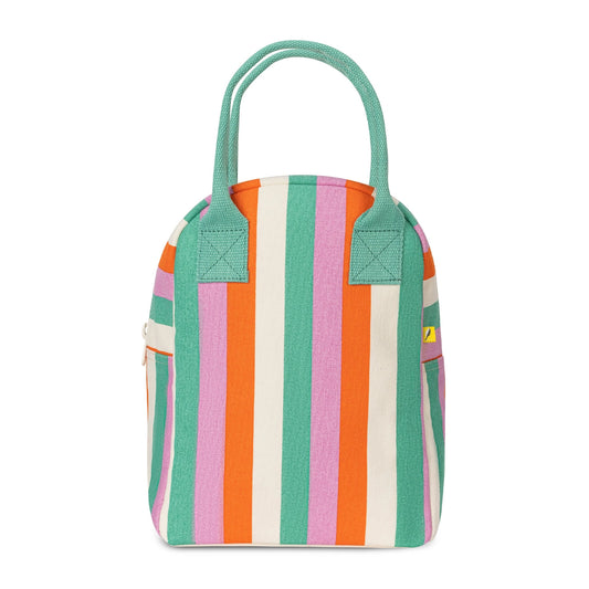 Zipper Lunch Bag in Three Stripe
