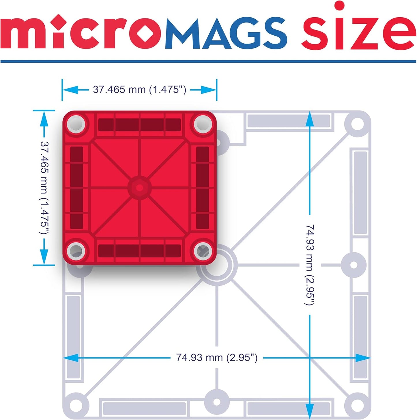 Magna-Tiles Micromags 26-Piece Travel Set