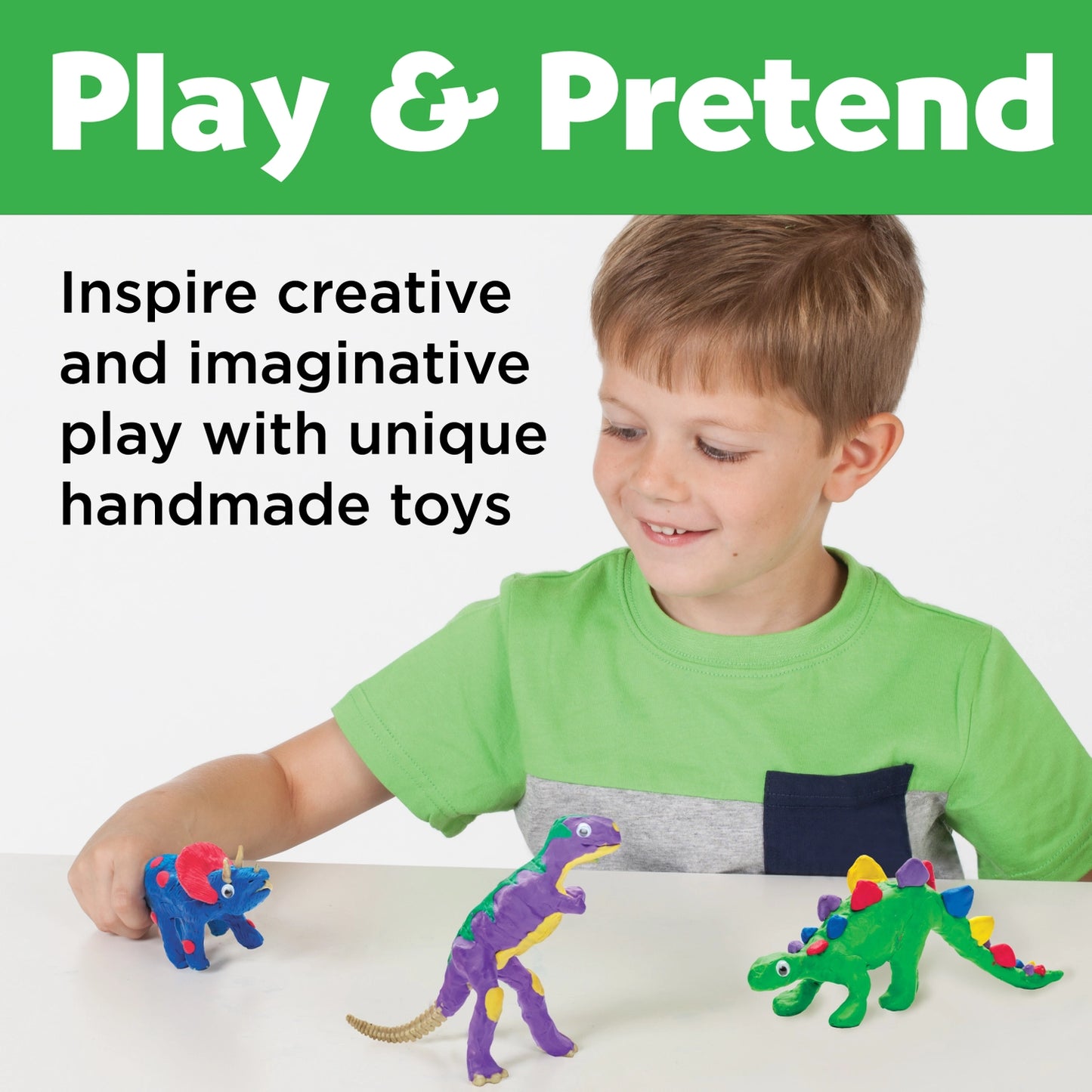 Create with Clay Dinosaurs: DIY Craft Kit