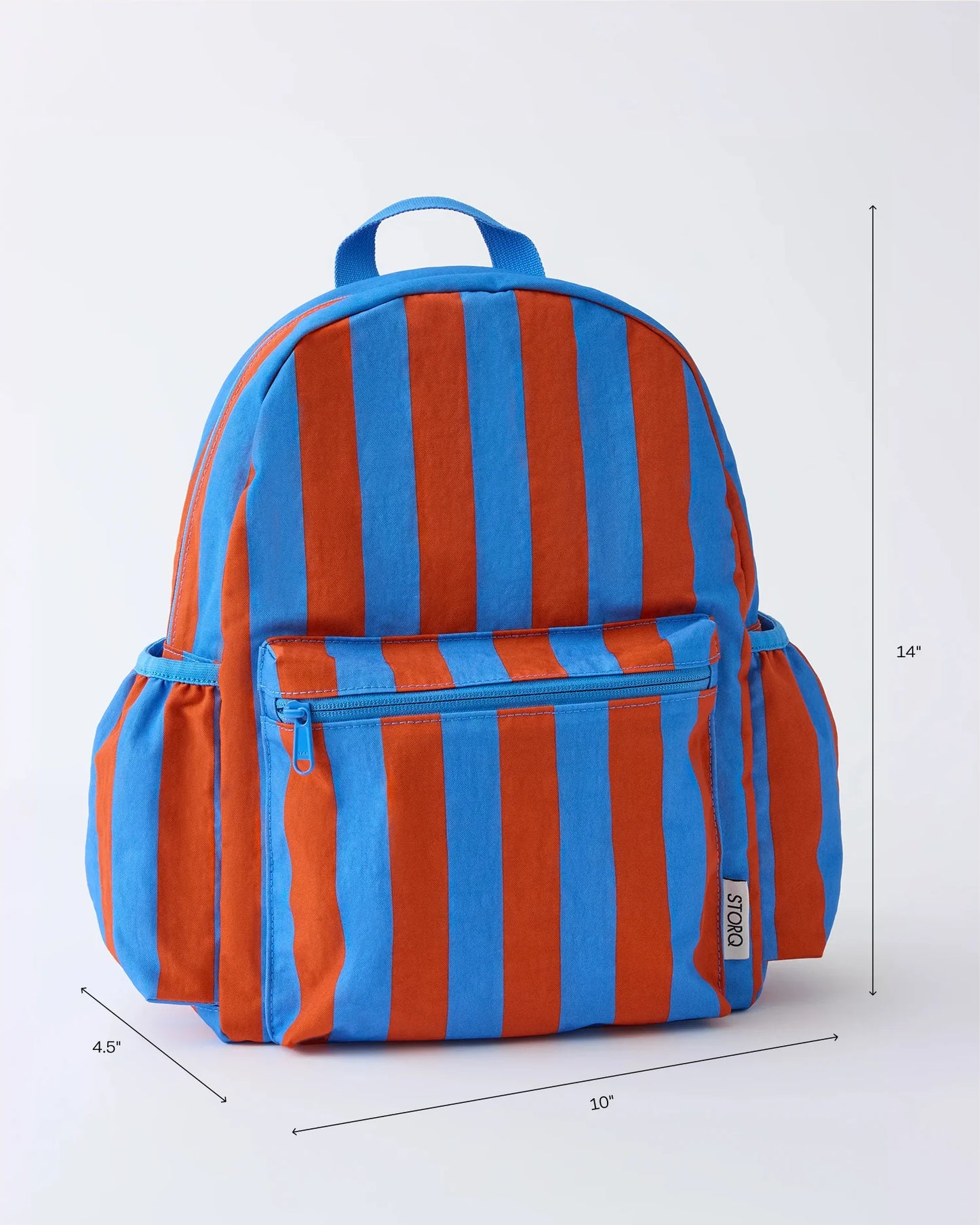 Cook Kid Backpack in Blue & Rust Stripe