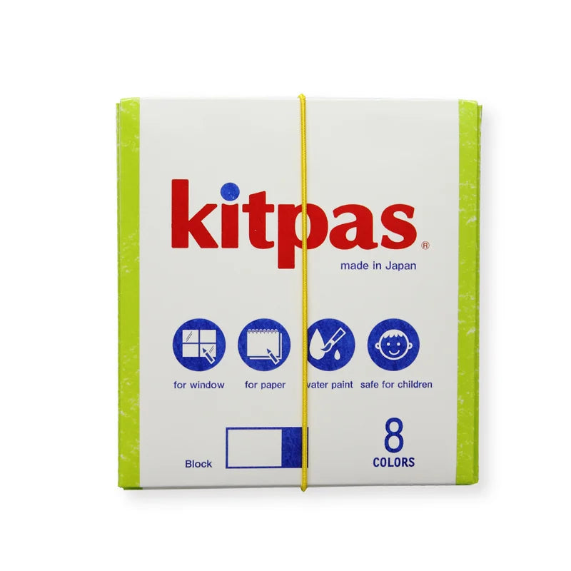 Kitpas Rice Wax Coloring Blocks -8 Colors